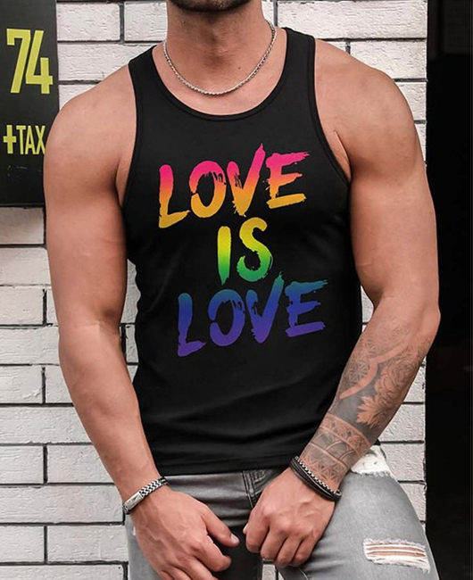Casual Letter Graphic Crew Neck Sleeveless Tank Top