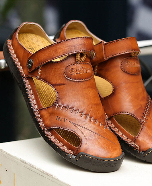 Men Slingback Hollow Out Slide Sandals